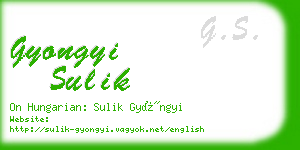 gyongyi sulik business card